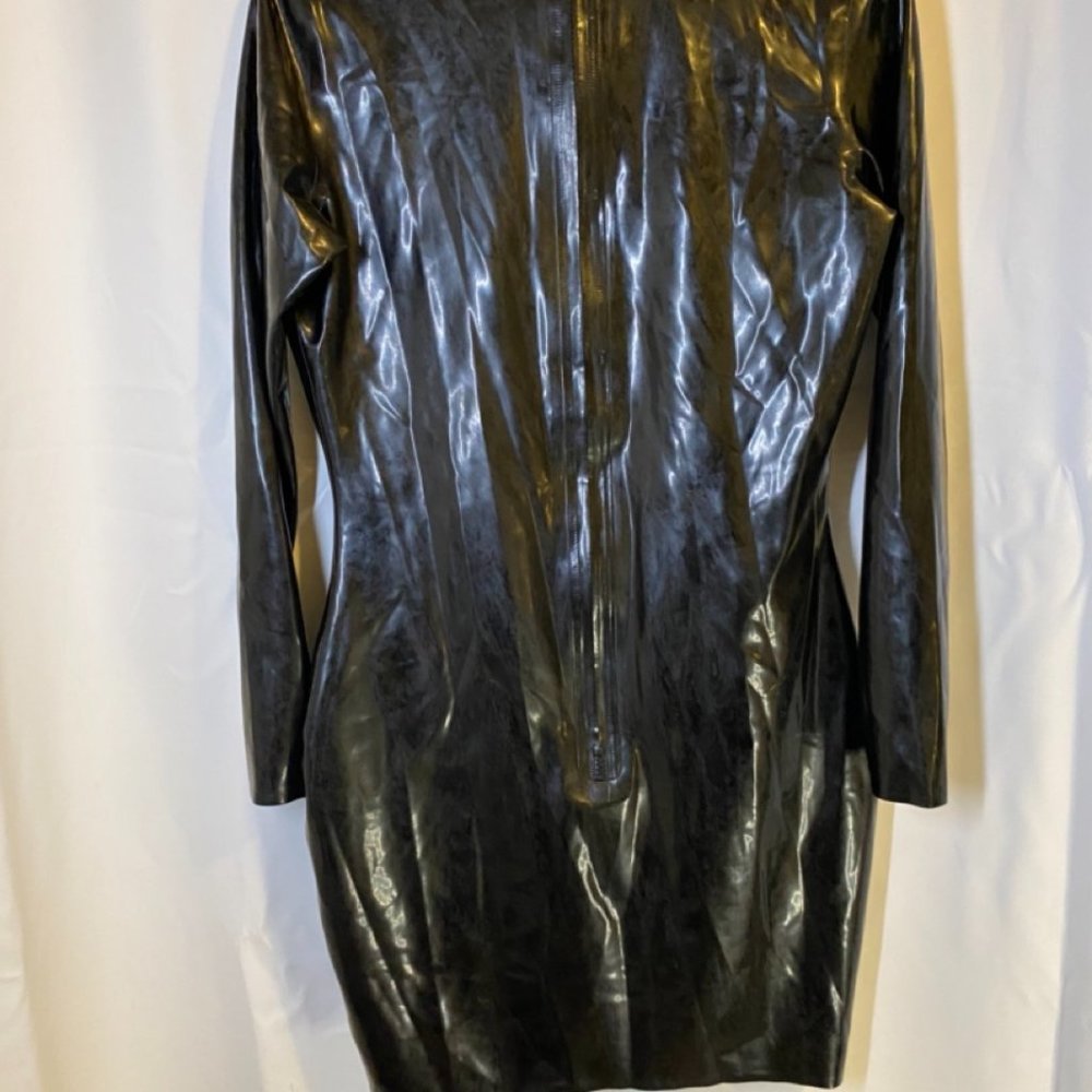 Latex Stripped Dress by Rubber Eva - Picture 4 of 15